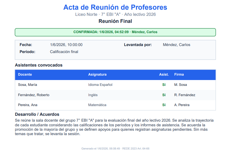Levantar una reunión